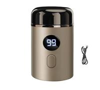 Rasoio di abbigliamento da fusions, rasoio di abbigliamento da fusions, mini rasoio elettrico portatile, rasoio elettrico impermeabile ricaricabile per uomini, per auto, viaggio (Gold)