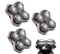 Rasoio di ricambio PRO a 4 testine compatibile con Skull Pitbull, Butterfly Kiss Pro & Palm Shavers, rasoio elettrico e testina per rasoi a testa calva (3 pezzi)