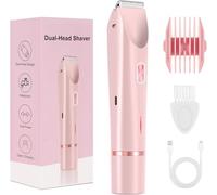 Rasoio Elettrico 2 in 1 per Donna IPX7, Rasoio Impermeabile per Corpo e Zone Intime, Rasatura Indolore per Pelli Sensibili