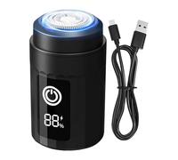 Rasoio elettrico 2 in 1 Rasoio elettrico per barba a secco e bagnato Kit di rasatura per testa portatile | per casa, viaggi, esterni, regali per papà, marito, fratello,