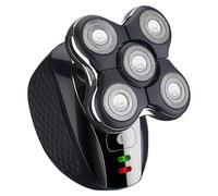Rasoio elettrico 5 in 1, ricaricabile tramite USB, kit di toelettatura lavabile, include rasoio per naso, spazzola per il viso, tagliacapelli, design ergonomico