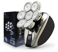 Rasoio elettrico 7D per uomini calvi, IPX7, impermeabile, con display a LED, kit per la rasatura per cavo USB-C Balder, perfetto per casa e viaggio