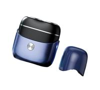 Rasoio elettrico a doppia testa in miniatura da uomo portatile per viaggi e toelettatura quotidiana Regolatore di barba ricaricabile USB