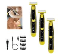 Rasoio Elettrico Bagnato E Secco, Rasoio Elettrico Per Uomini, Trimmer E Rasoio Da Barba Elettrico Ibrido A 360 ° Faccia Con 4 Testine Di Taglio Intercambiabili (3PCS)