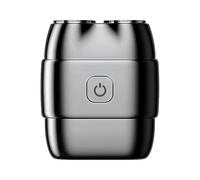 Rasoio elettrico, batteria di lunga durata, 5,7x6,7 cm, rasoio a doppia testa ricaricabile USB, compatto impermeabile, uso umido e asciutto, per casa, viaggi e ufficio