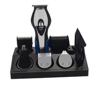 Rasoio Elettrico Chioma Multifunzione USB con Batteria, Nero Abs