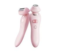 Rasoio Elettrico da Donna 2 in 1 per a Doppia Testa,Donna Rasatore Doppia Testa Trimmer,Design a Doppia Testa,Tutto il Corpo Lavabile,Adatto per la Rasatura di Capelli da Uomo a Donna(Color:rosa)