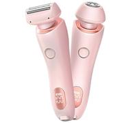 Rasoio elettrico da donna 2 in 1, rasoio bikini impermeabile per zona sensibile, viso, gambe e ascelle, rasatura e taglio, senza fili