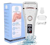 Rasoio elettrico da donna per le donne trimmer di ricarica USB per tutto il corpo impermeabile display LCD epilatore per uomini adolescenti depilazione viso gambe rasoi per area privata viso pubico
