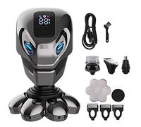 Rasoio elettrico da uomo, 5 in 1 4D da uomo ricaricabile a testa calva rasoio elettrico 7 taglierina galleggiante barba naso orecchio trimmer capelli uomo spazzola per la pulizia del viso