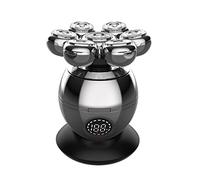 Rasoio elettrico da uomo, 5 in 1 7D ricaricabile testa calva rasoio elettrico display LCD barba naso orecchio trimmer capelli uomo spazzola per la pulizia del viso