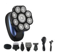 Rasoio elettrico da uomo, 6 in 1 rasoi elettrici per uomini calvi, rasoio aggiornato 9D taglierina galleggiante governare rasoio a secco e bagnato Cordless Trimmer