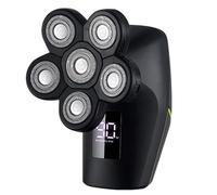 Rasoio elettrico da uomo, 6 in 1, ricaricabile, rasoio elettrico a sei teste galleggianti, kit per la toelettatura del rasoio da uomo