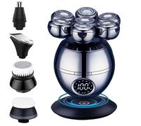 Rasoio elettrico da uomo, 7D Floating Cutter Head Base Ricarica Rasoio elettrico portatile per gli uomini Viso Barba Trimmer Clipper Uomo Macchina da barba impermeabile