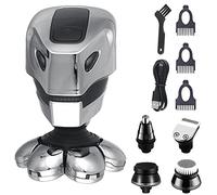 Rasoio elettrico da uomo, 7D ricaricabile testa calva rasoio elettrico uomo capelli naso orecchio barba trimmer rasoio elettrico tagliatore uomo macchina da barba