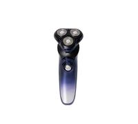 Rasoio elettrico da uomo, ideale per uso bagnato o asciutto. Testina rotante per una rasatura morbida. USB ricaricabile e portatile. Lavabile sotto il rubinetto (IPX6). Fino a 60 minuti di utilizzo.