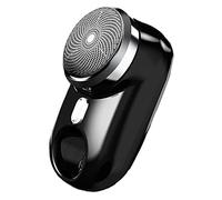 Rasoio elettrico da uomo, mini rasoio elettrico portatile da uomo, mini rasoio da viaggio a secco bagnato con un pulsante ricaricabile (colore: blu sfumato)