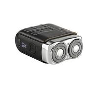 Rasoio elettrico da uomo, portatile, ricaricabile, doppio taglierino, con display a LED, impermeabile, per barba, mento, viaggi, compleanno, scuola, lavoro, ufficio, casa, palestra, doccia quotidiana