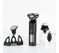 Rasoio elettrico da uomo, rasoio elettrico 3D per uomo IPX7 impermeabile bagnato e asciutto Display LCD doppio uso viso barba Trimmer rasoio da barba rasoio da barba macchina da barba