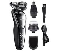 Rasoio elettrico da uomo, rasoio elettrico 4 in 1 per uomo rasoio elettrico 4D Trimmer barba elettrico ricaricabile USB professionale tagliacapelli rasoio per uomini