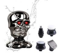 Rasoio elettrico da uomo, rasoio elettrico 5 in 1 per uomo ricaricabile tramite USB IPX5 Design ergonomico per uomini tagliacapelli per capelli polacco a testa calva