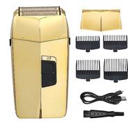 Rasoio elettrico da uomo, rasoio elettrico da barbiere ricaricabile, rasoio elettrico a 3 velocità per uomo rasoio da barba a testa calva Pro rasoio da barba facciale con rete extra