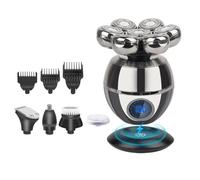 Rasoio elettrico da uomo, rasoio elettrico da uomo, rasoio elettrico per testa calva 5 in 1, rasoio per capelli per uomo calvo, rasoio da barba, macchina da barba, rasoio per testa calva 7