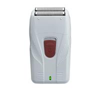 Rasoio elettrico da uomo, rasoio elettrico da uomo, rasoio portatile con ricarica USB, rasoio da barba con testa a olio, forbici da barba calve, tagliacapelli (colore: bianco)