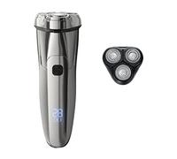 Rasoio elettrico da uomo, rasoio elettrico macchina da barba 3D galleggiante tripla lama rasoio da uomo IPX7 impermeabile ricaricabile lavabile trimmer barba (colore: acciaio 3s 1 testa)