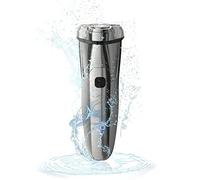 Rasoio elettrico da uomo, rasoio elettrico macchina da barba 3D galleggiante tripla lama rasoio da uomo IPX7 impermeabile ricaricabile lavabile trimmer barba (colore: acciaio 3s 1 testa)