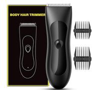 Rasoio elettrico da uomo, rasoio elettrico per peli inguinali e peli pubici, Regolatore a sfera, Regolabarba ricaricabile con IPX7 impermeabile, design con lama in ceramica bianca morbida, compatto e