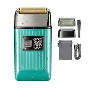 Rasoio elettrico da uomo, rasoio elettrico professionale rasoio per barba rasoio da barba ricaricabile impermeabile rasoio per barba calva VGR V-357 (colore: giallo con scatola)