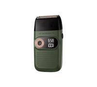 Rasoio elettrico da uomo, rasoio elettrico senza fili ricaricabile da uomo con rasoio LCD a doppia lama rasoio per la cura del viso forbici da parrucchiere piccolo rasoio (colore: verde)