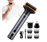 Rasoio elettrico da uomo Rasoio portatile e ricaricabile | Trimmer Baffi Per Governare Il Viso, Corpo, Naso, Testa, Capelli, Domestico E In