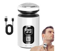 Rasoio elettrico da uomo | Rasoio senza fili, impermeabile, per uso e bagnato | Mini rasoio da uomo | Per casa, auto, viaggio, hotel, esterno, bagno