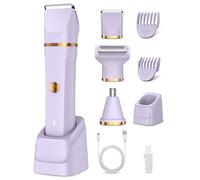 Rasoio Elettrico Donna,3 In 1 rasoio donna Inguine,Rasoio Elettrico Corpo Donnas IPX7 Impermeabile,rasoio Intimo Donnas a Secco e Bagnato,Indolore rasoio Parti Intime Donna,Tondeuse Partie intimeFemme