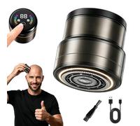 Rasoio elettrico intelligente 2 in 1 for testa calva regolabarba portatile | Uomini Calvi Display Digitale, Testa Galleggiante 360° Doppia Velocità, Acciaio Inossidabile Lavabile for Cura del Viso(1pc)