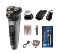 Rasoio elettrico lavabile ricaricabile portatile impermeabile indolore rasoio elettrico multifunzione con ricarica USB Trimmer da uomo Trimmer barba impermeabile da uomo Strumento per toelettatura