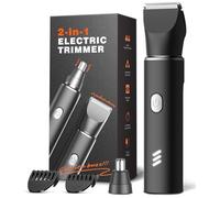 Rasoio elettrico Manscape, rasoio da uomo: rasoio elettrico versatile, per inguine, barba, peli del naso/orecchie, impermeabile e ricaricabile USB-C, lucchetto da viaggio, regalo per uomo, nero