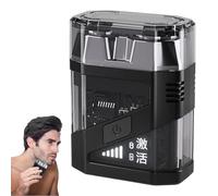 Rasoio elettrico maschile, rasoio maschile | Face rasoio con display a LED - Rasoio a doppia testa lavabile, strumento di rasatura ricaricabile per i baffi del viso