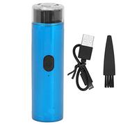 Rasoio Elettrico Mini Rasoio Tascabile per Uomo Ricaricabile USB per Viaggi Rasature Ritocco Rasatura Cordless Blu Verde Lavabile Rasatura Elettrica Portatile(Blu)