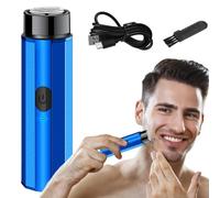 Rasoio elettrico Minni per viso da uomo - Rasoio cordless, rasoio portatile da uomo | Strumento elettrico per toelettatura, rasoio tascabile da viaggio ricaricabile tramite USB, un pulsante e