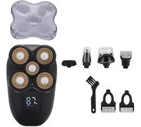 Rasoio elettrico multifunzionale 5 in 1 for uomo, rasoio di sicurezza Wet & Dry, tagliacapelli, macchina da barba