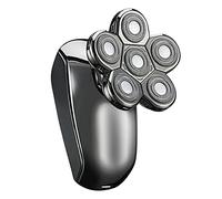 Rasoio elettrico multifunzione da uomo a sei teste, per lavare tutto il corpo, display digitale LCD con ricarica USB, design pratico