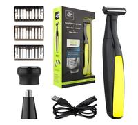Rasoio Elettrico Multifunzione Wet & Dry, Tagliacapelli E Rasoio Elettrico Ibrido 360 Tutto in Uno, Ricaricabile Tramite USB Type-C, Silenzioso (Three-in-one)