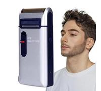 Rasoio elettrico per barba - Rasoio elettrico senza fili | Rasoio portatile per il viso | Ricaricabile tramite USB 3 W Rasoio retrò | Rasoio in lamina di metallo impermeabile per la cura del viso, del