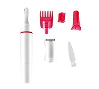 Rasoio elettrico per donne 4 in 1: rifinitore per sopracciglia, naso e bikini, testine di taglio leggere e lavabili, batteria non inclusa