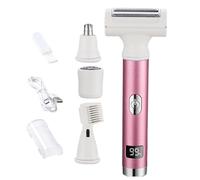 Rasoio elettrico per donne, trimmer per le donne | Rasoio a secco bagnato con rasoio elettrico a teste - Signori a cordoncini rasoio rasoio USB Carro rasatura per le gambe delle braccia