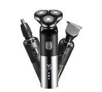 Rasoio elettrico per gli uomini, 3 teste rasoio elettrico per gli uomini 3D rasoio elettrico impermeabile barba trimmer taglierina per gli uomini macchina da barba ricarica display a LED