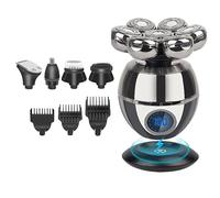Rasoio elettrico per gli uomini, 5 in 1 rasoio per gli uomini rasoio elettrico rasoio testa calva rasoio per capelli per uomo calvo Trimmer barba macchina da barba rasoio testa calva